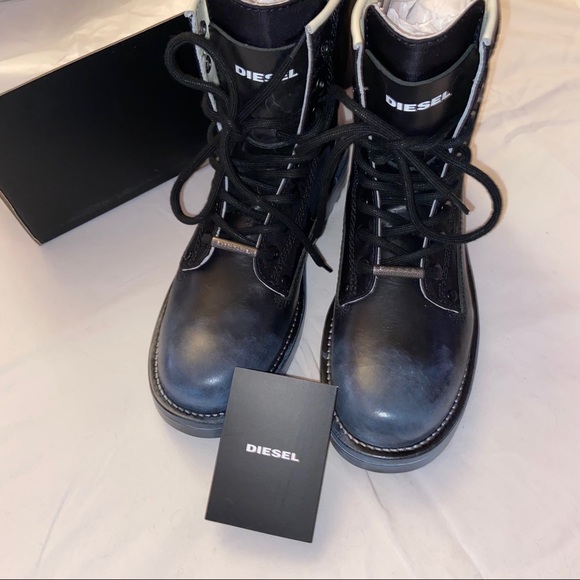 Rare Diesel leather Combat Boots - Picture 9 of 13